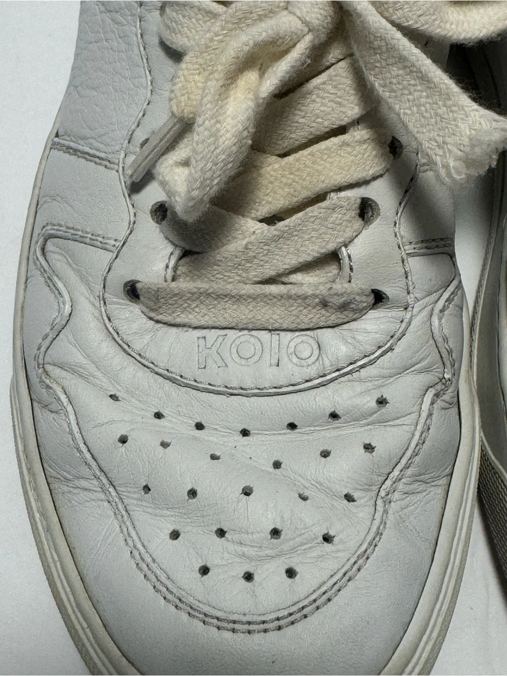 Koio Metro Low Top Court Sneakers Size 8 Leather